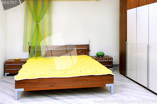 Image of Wooden bed