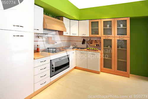 Image of Green kitchen 3