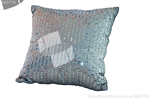 Image of Blue decor pillow