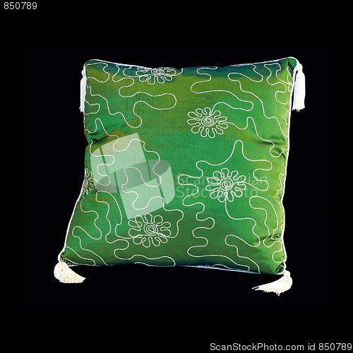 Image of Green pattern pillow