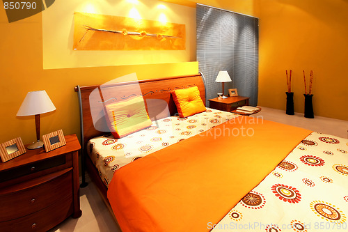 Image of Modern bedroom interior