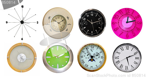 Image of Eighyt clocks