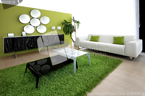 Image of Green living room