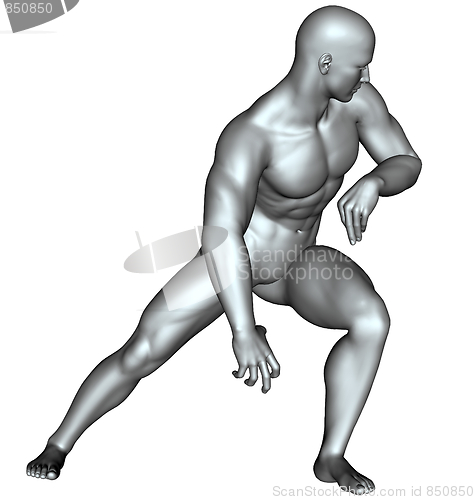 Image of Fighter on martial arts poses