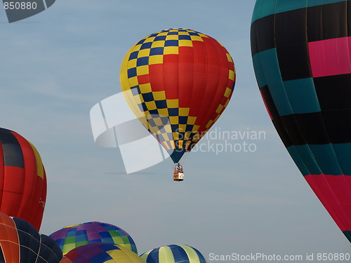 Image of Hot air balloons.