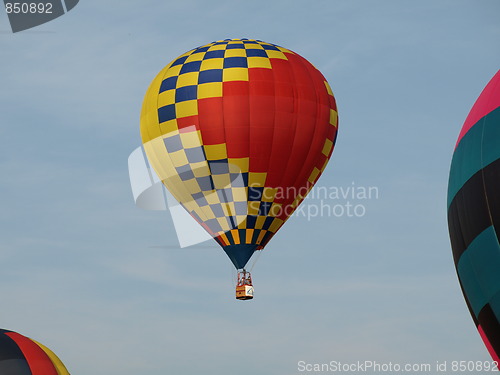 Image of Hot air balloons.