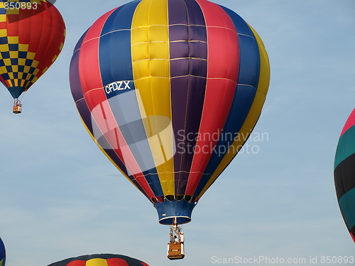 Image of Hot air balloons.