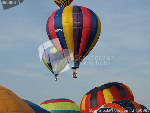 Image of Hot air balloons.