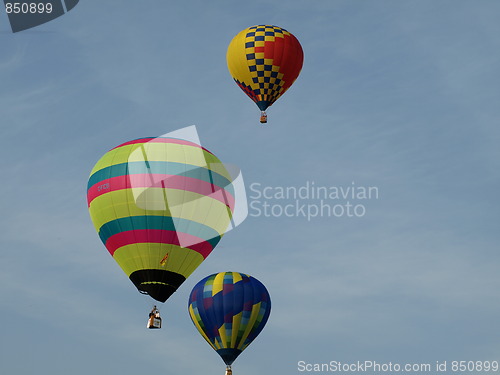 Image of Hot air balloons.