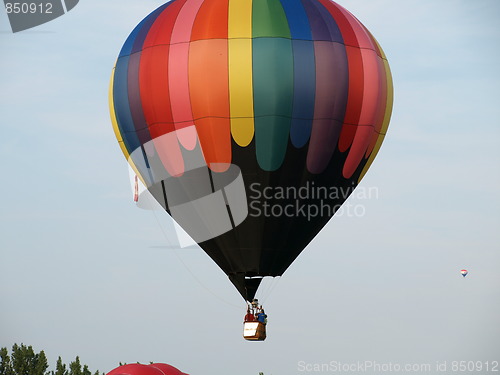 Image of Hot air balloons.