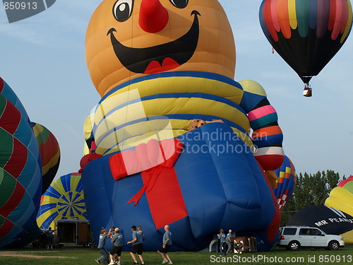 Image of Hot air balloons.