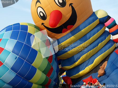 Image of Hot air balloons.