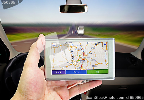 Image of gps in my car