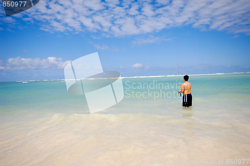 Image of Fishing on beach