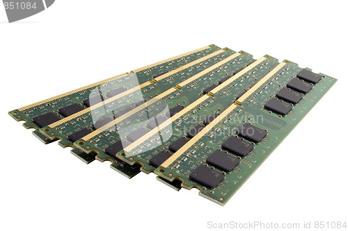 Image of Five Planks of Memory Modules