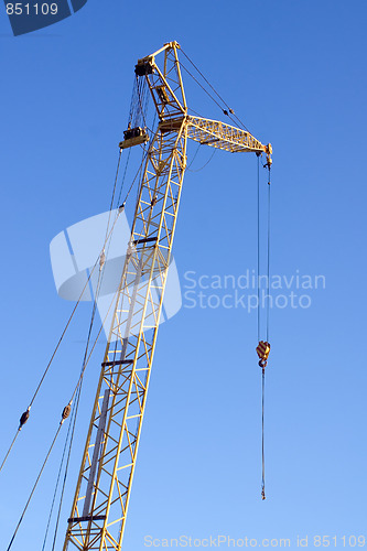 Image of Crane against a Blue Sky