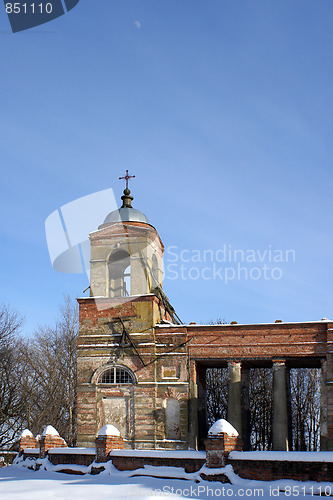 Image of Belltower of church of Ekaterina in Lyalichi