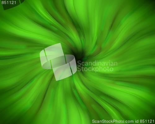 Image of Green swirling vortex