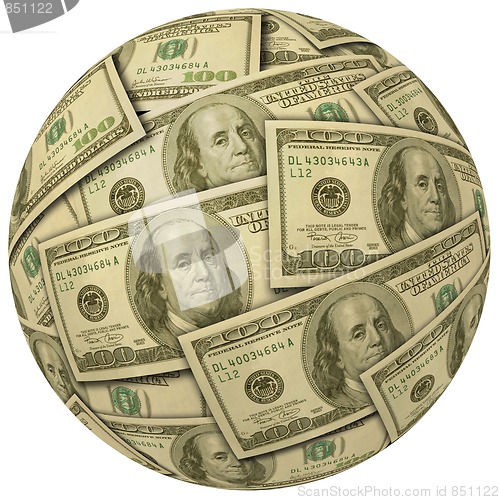 Image of Cash Ball of $100 bills