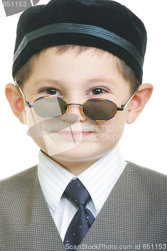 Image of Funny kid in sunglasses
