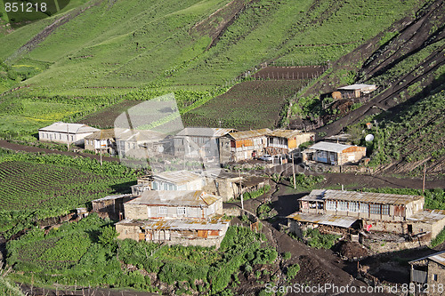 Image of Houses on green hill