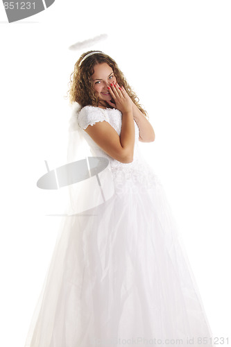 Image of Laughing white angel
