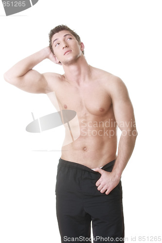 Image of Muscular guy posing