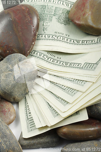 Image of Money and pebbles
