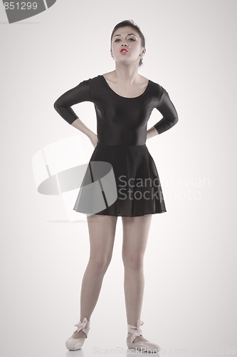 Image of Ballerina talking aloud