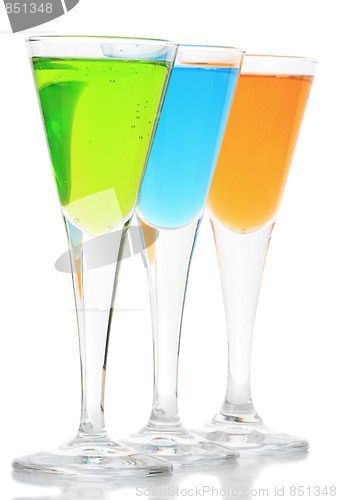 Image of Three cocktails in a row