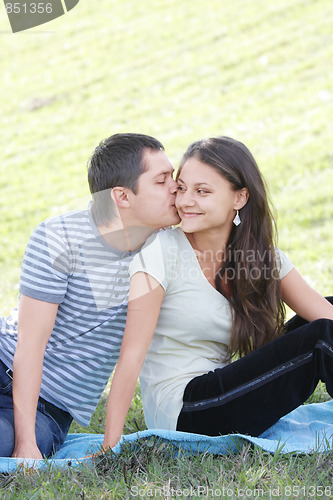 Image of Kiss on cheek