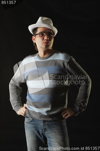 Image of Young man in eyeglasses