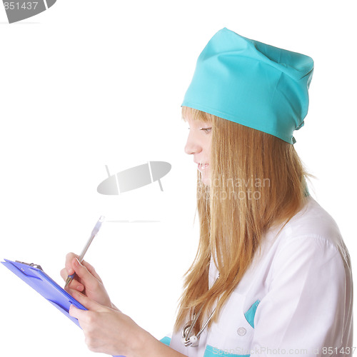 Image of Doctor making notes