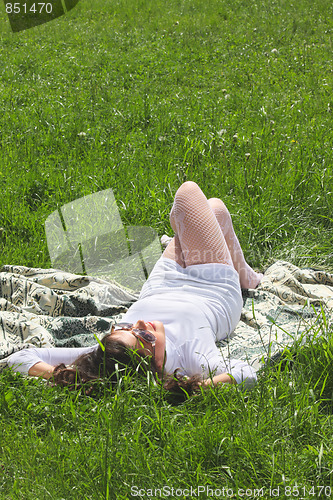Image of Enjoying sunbath