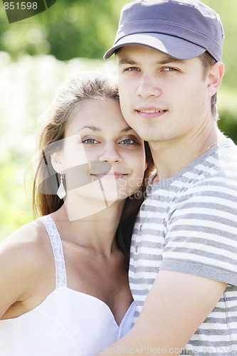 Image of Young couple closeup