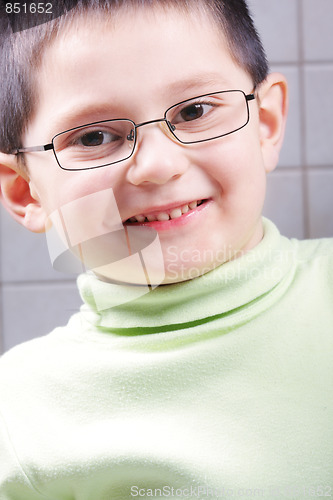 Image of Smiling kid in eyeglasses