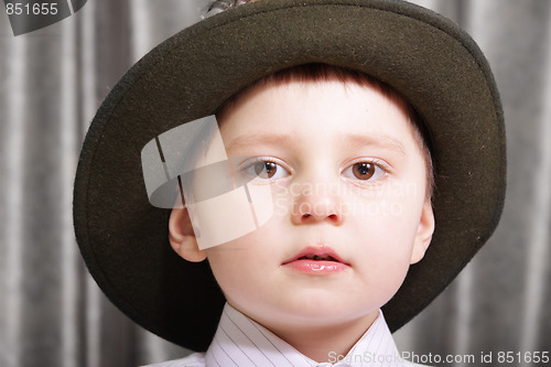 Image of Little boy in hat