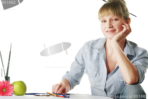 Image of Smiling artist