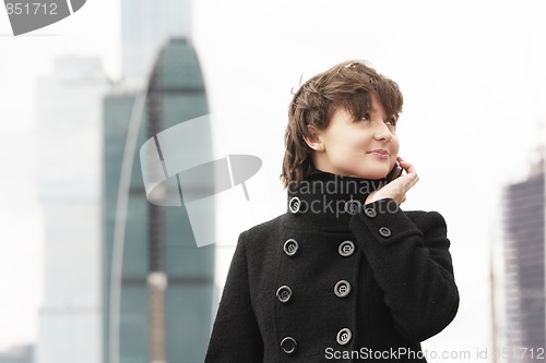 Image of Businesswoman in city