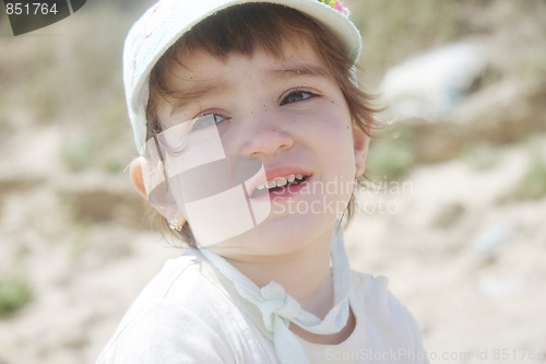 Image of Little girl in summer