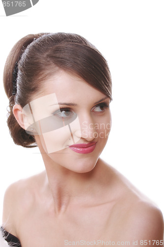 Image of Woman with backcomb