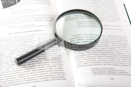 Image of Magnifier on open book