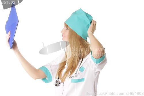 Image of Doctor scratching head