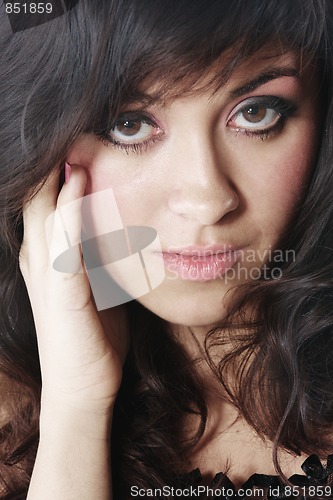 Image of Portrait of pretty brunette