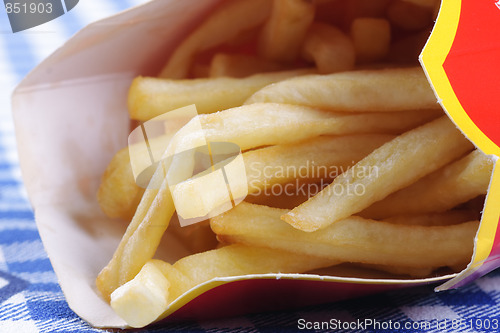 Image of French fries in a pocket