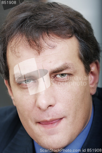 Image of Businessman with dried lips