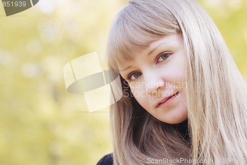 Image of Young serene blonde