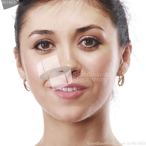 Image of Portrait of young brunette