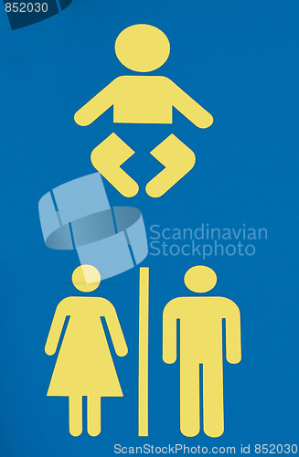 Image of Restroom sign disabled