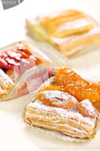 Image of Pieces of fruit strudel